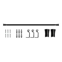 Lena Single Curtain Rod & Finials Set